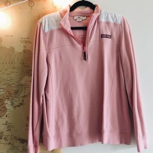 VINEYARD VINES EYELET QUARTER-ZIP